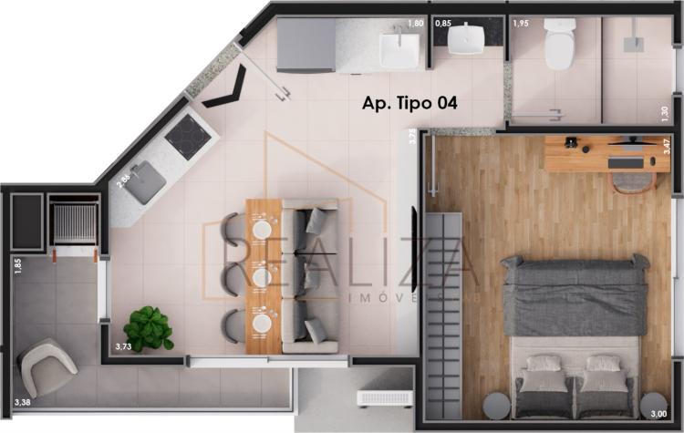 MÔNACO RESIDENCIAL - A 100M DO FESTVAL DO BAIRRO ÁGUA VERDE - ENTREGA P/ SEGUNDO TRIMESTRE DE 2026